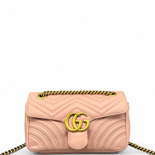 Gucci Small GG Marmont Calfskin Pink Gucci Small GG Marmont Calfskin Pink