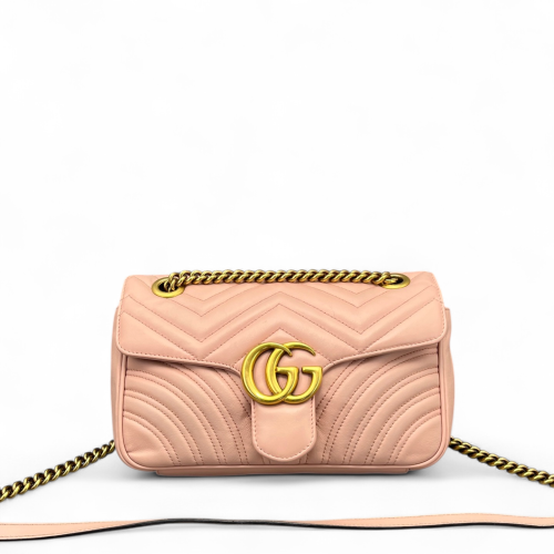 Gucci Small GG Marmont Calfskin Pink Gucci Small GG Marmont Calfskin Pink