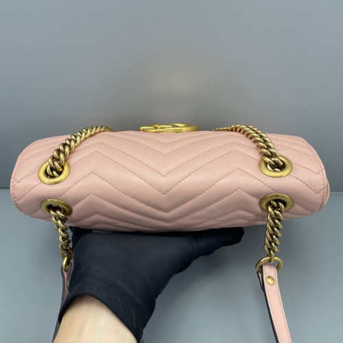 Gucci Small GG Marmont Calfskin Pink Gucci Small GG Marmont Calfskin Pink