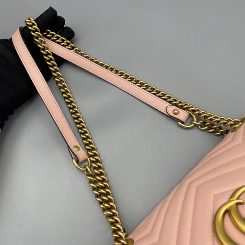 Gucci Small GG Marmont Calfskin Pink Gucci Small GG Marmont Calfskin Pink