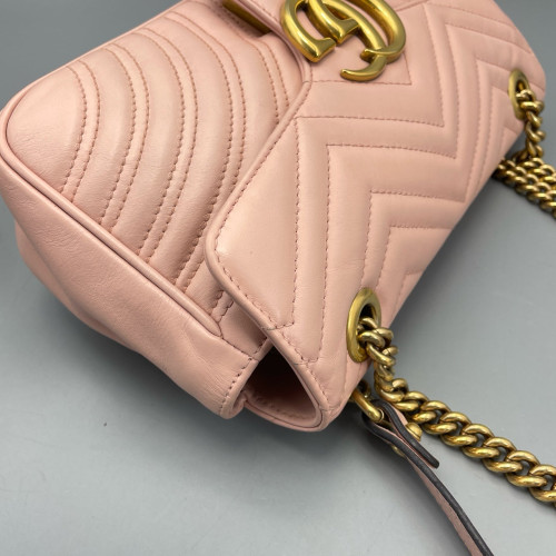 Gucci Small GG Marmont Calfskin Pink Gucci Small GG Marmont Calfskin Pink