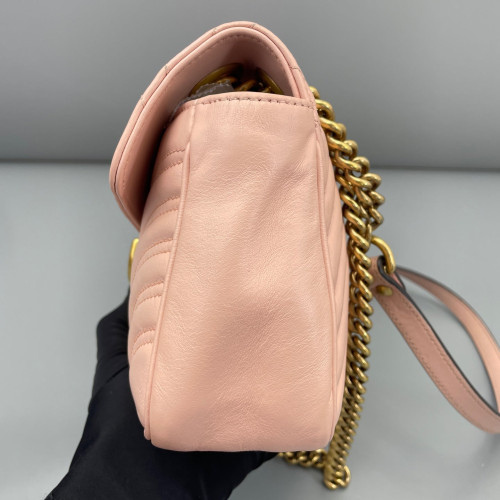 Gucci Small GG Marmont Calfskin Pink Gucci Small GG Marmont Calfskin Pink