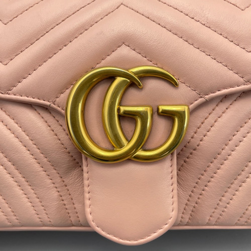 Gucci Small GG Marmont Calfskin Pink Gucci Small GG Marmont Calfskin Pink
