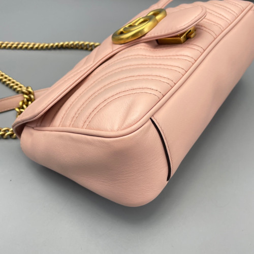 Gucci Small GG Marmont Calfskin Pink Gucci Small GG Marmont Calfskin Pink