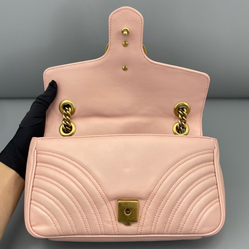 Gucci Small GG Marmont Calfskin Pink Gucci Small GG Marmont Calfskin Pink