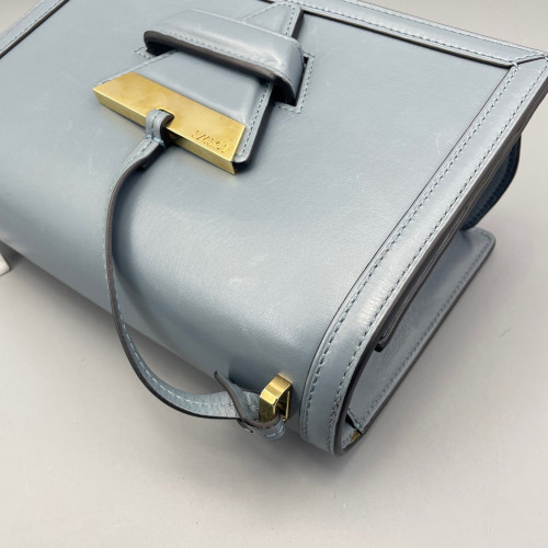 Loewe Medium Barcelona Shoulder Calfskin Dusty Blue