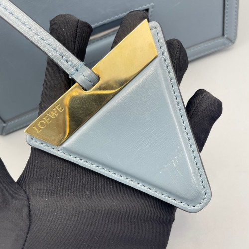Loewe Medium Barcelona Shoulder Calfskin Dusty Blue