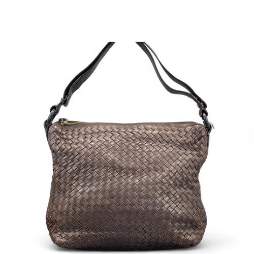 Bottega Veneta Tote Bag Calfskin Intrecciato Brown