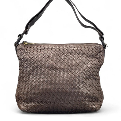 Bottega Veneta Tote Bag Calfskin Intrecciato Brown