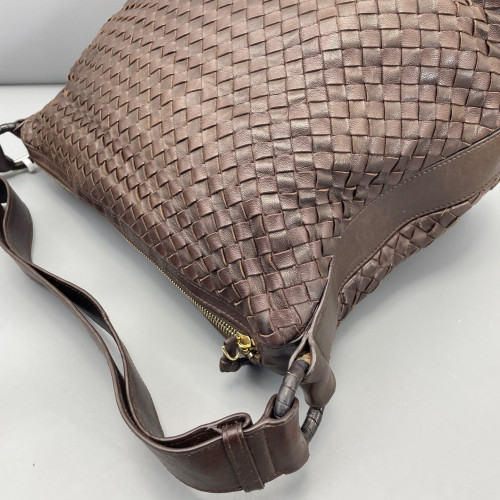 Bottega Veneta Tote Bag Calfskin Intrecciato Brown