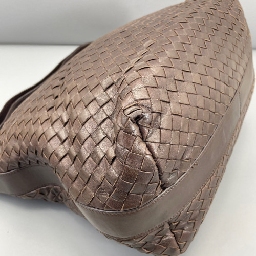 Bottega Veneta Tote Bag Calfskin Intrecciato Brown