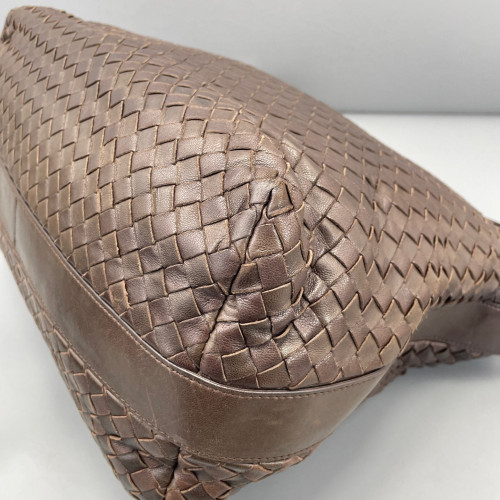 Bottega Veneta Tote Bag Calfskin Intrecciato Brown