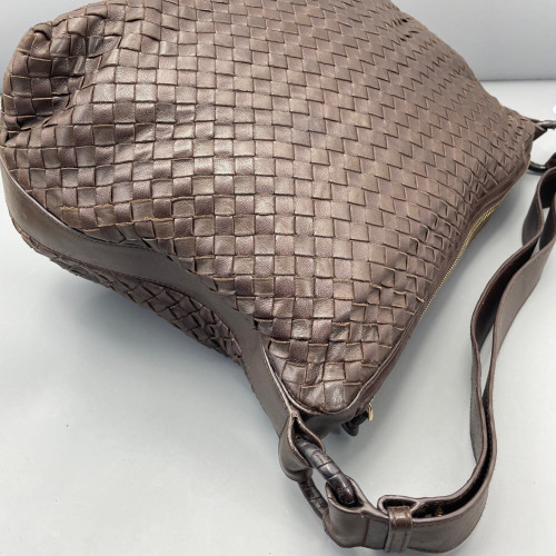 Bottega Veneta Tote Bag Calfskin Intrecciato Brown