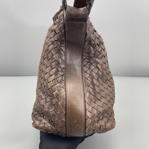 Bottega Veneta Tote Bag Calfskin Intrecciato Brown
