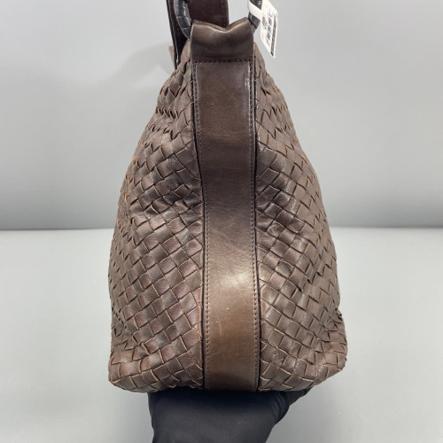 Bottega Veneta Tote Bag Calfskin Intrecciato Brown