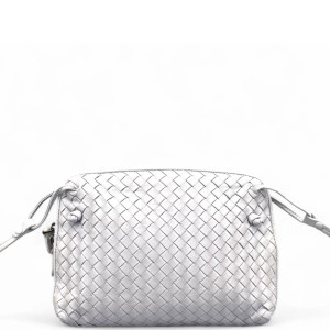 Bottega Veneta Nodini Crossbody Messenger Calfskin Intrecciato Light Purple