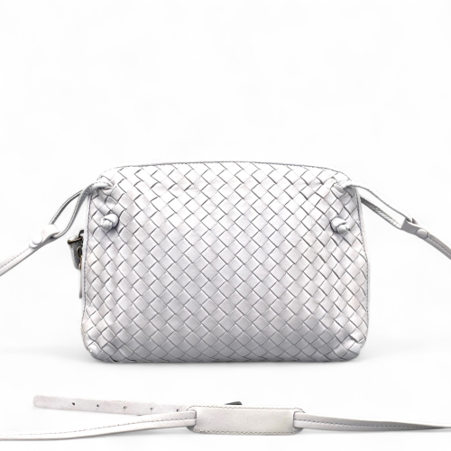 Bottega Veneta Nodini Crossbody Messenger Calfskin Intrecciato Light Purple