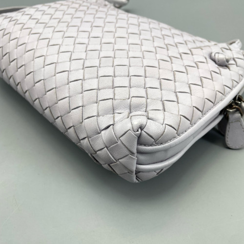 Bottega Veneta Nodini Crossbody Messenger Calfskin Intrecciato Light Purple