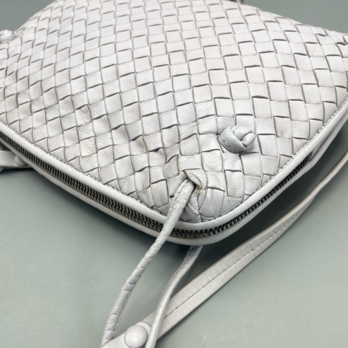 Bottega Veneta Nodini Crossbody Messenger Calfskin Intrecciato Light Purple