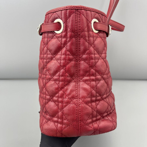 Dior Tote Bag Coated Canvas Burgundy Dior Tote Bag Coated Canvas Burgundy