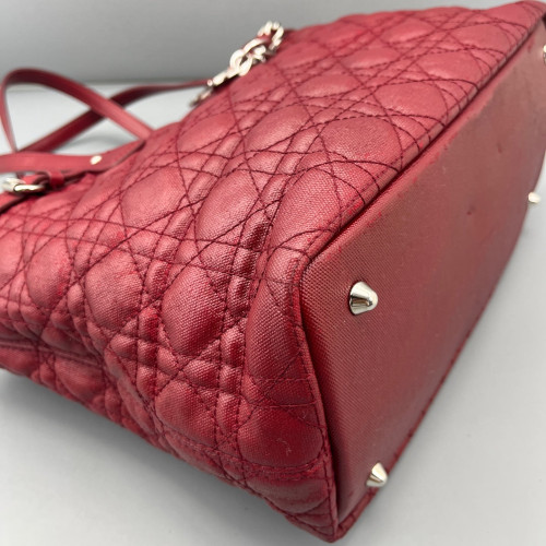 Dior Tote Bag Coated Canvas Burgundy Dior Tote Bag Coated Canvas Burgundy