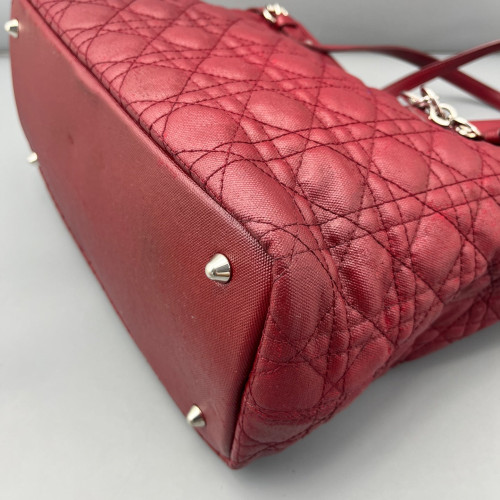 Dior Tote Bag Coated Canvas Burgundy Dior Tote Bag Coated Canvas Burgundy