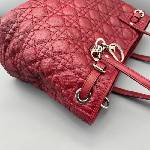 Dior Tote Bag Coated Canvas Burgundy Dior Tote Bag Coated Canvas Burgundy