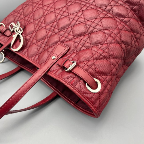 Dior Tote Bag Coated Canvas Burgundy Dior Tote Bag Coated Canvas Burgundy