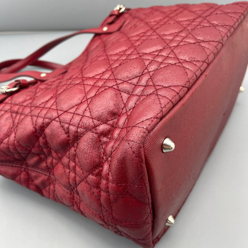 Dior Tote Bag Coated Canvas Burgundy Dior Tote Bag Coated Canvas Burgundy