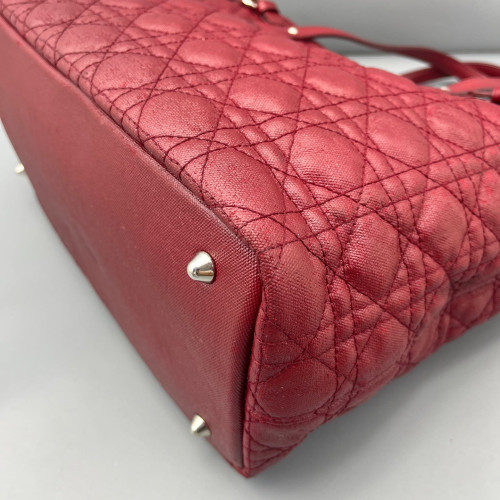 Dior Tote Bag Coated Canvas Burgundy Dior Tote Bag Coated Canvas Burgundy