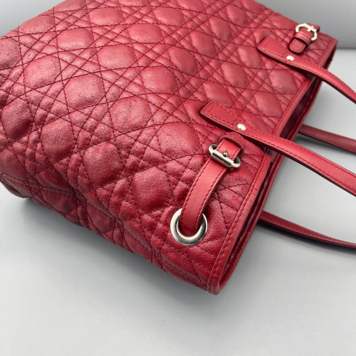 Dior Tote Bag Coated Canvas Burgundy Dior Tote Bag Coated Canvas Burgundy