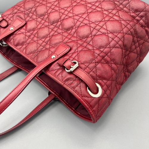 Dior Tote Bag Coated Canvas Burgundy Dior Tote Bag Coated Canvas Burgundy