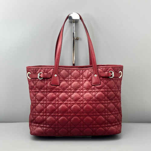 Dior Tote Bag Coated Canvas Burgundy Dior Tote Bag Coated Canvas Burgundy