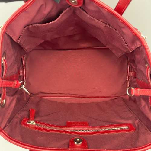 Dior Tote Bag Coated Canvas Burgundy Dior Tote Bag Coated Canvas Burgundy