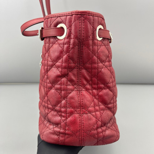 Dior Tote Bag Coated Canvas Burgundy Dior Tote Bag Coated Canvas Burgundy