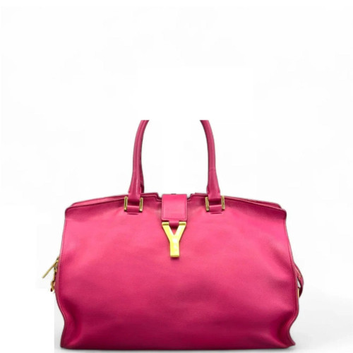 Yves Saint Laurent Medium Cabas Chyc Calfskin Rose