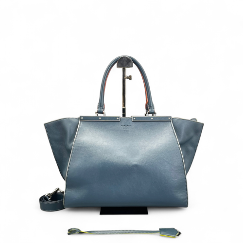 Fendi Regular 3jours Tote Calfskin Blue
