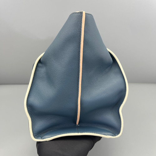 Fendi Regular 3jours Tote Calfskin Blue