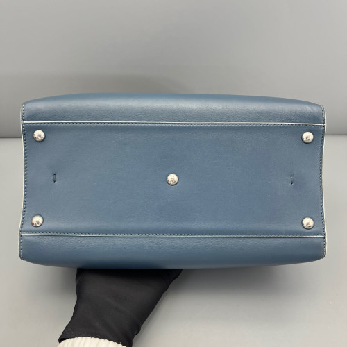 Fendi Regular 3jours Tote Calfskin Blue