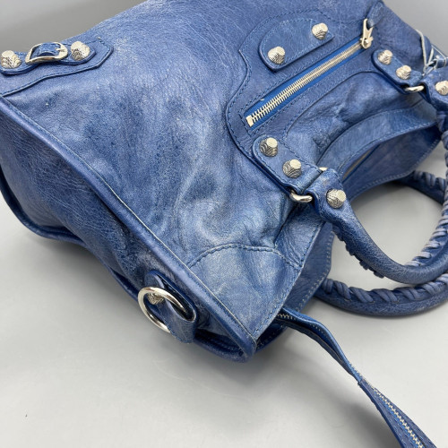 Balenciaga Medium City Arena Lambskin Blue