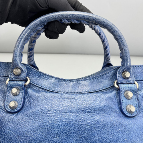 Balenciaga Medium City Arena Lambskin Blue