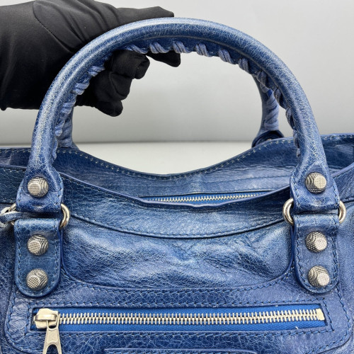 Balenciaga Medium City Arena Lambskin Blue