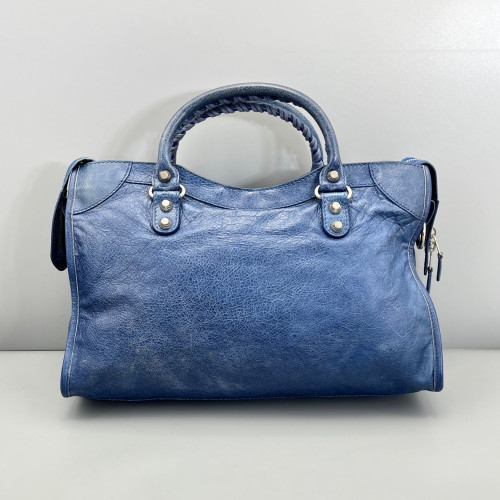 Balenciaga Medium City Arena Lambskin Blue