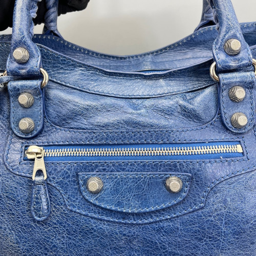 Balenciaga Medium City Arena Lambskin Blue