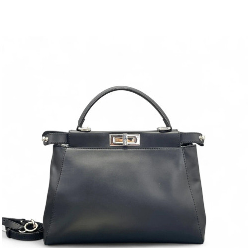 Fendi Peekaboo Iconic Medium Calfskin Black