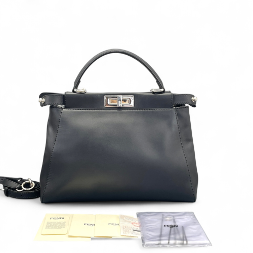 Fendi Peekaboo Iconic Medium Calfskin Black