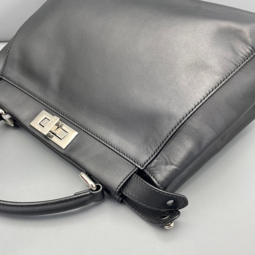Fendi Peekaboo Iconic Medium Calfskin Black