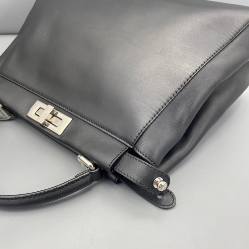 Fendi Peekaboo Iconic Medium Calfskin Black