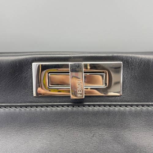 Fendi Peekaboo Iconic Medium Calfskin Black