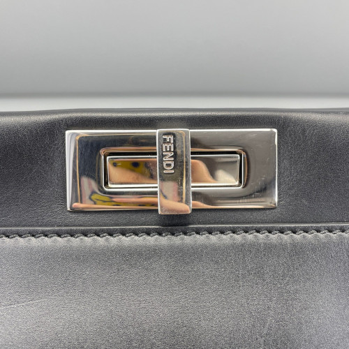 Fendi Peekaboo Iconic Medium Calfskin Black
